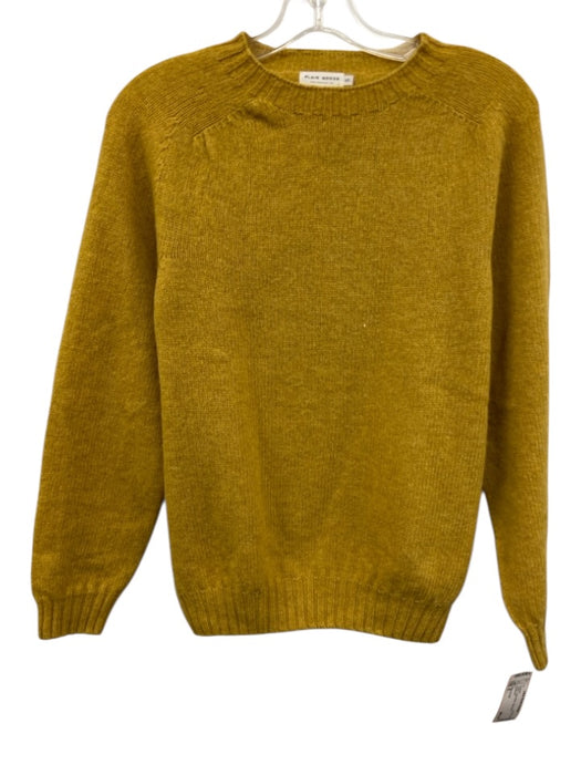 Plain Goods Size S Yellow Virgin Wool High Neck Sweater Yellow / S