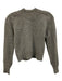Doen Size XS Gray Wool & Cashmere Cropped Round Neck Cardigan Gray / XS