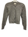 Doen Size XS Gray Wool & Cashmere Cropped Round Neck Cardigan Gray / XS