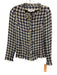 Bognar Blu Size XS/S Blue & White Wool & Cotton Tweed Houndstooth Jacket Blue & White / XS/S