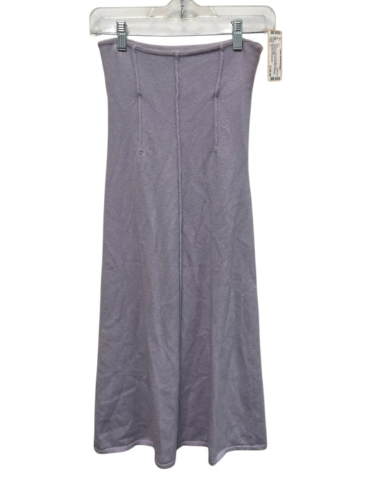 Dorothee Schumacher Size 1 Lavender Purple Wool Blend Knit Pintuck Detail Skirt Lavender Purple / 1