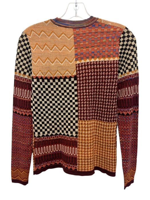 Ulla Johnson Size P / XS Red, Orange, Multi Wool Blend jacquard knit Sweater Red, Orange, Multi / P / XS