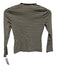 Doen Size XS Black & White Cotton Blend Long Sleeve Striped Button Front Sweater Black & White / XS