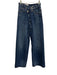 Zara Size 0 Medium Wash Cotton Denim High Rise Asymetric Wide Leg Jeans Medium Wash / 0