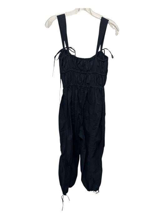 Ulla Johnson Size 2 Navy Blue Cotton Sleeveless Tie Front Jumpsuit Dress Navy Blue / 2