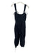 Ulla Johnson Size 2 Navy Blue Cotton Sleeveless Tie Front Jumpsuit Dress Navy Blue / 2