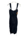 Ulla Johnson Size 2 Navy Blue Cotton Sleeveless Tie Front Jumpsuit Dress Navy Blue / 2