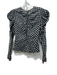 Ulla Johnson Size 2 Black, Cream, Red Cotton Long puff sleeve Plaid Ruffle Top Black, Cream, Red / 2