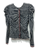 Ulla Johnson Size 2 Black, Cream, Red Cotton Long puff sleeve Plaid Ruffle Top Black, Cream, Red / 2