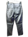 Frame Size 25 Silver Cotton High Rise Straight Leg Metallic Jeans Silver / 25