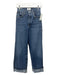 Agolde Size 23 Medium Wash Cotton Denim High Rise Distressed Wide Leg Jeans Medium Wash / 23