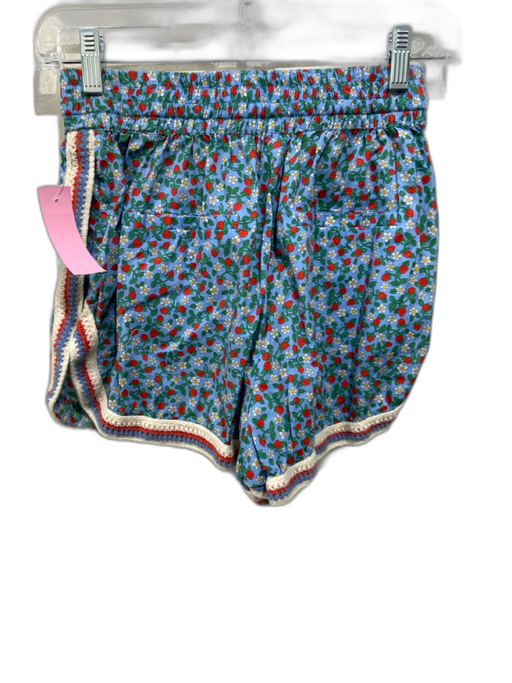 Sea New York Size XS Blue & Multi Cotton Elastic & Drawstring Waist Short Shorts Blue & Multi / XS