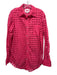 Solid & Striped Size Small Hot pink Cotton Long Sleeve Eyelet Button Front Dress Hot pink / Small