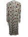 Natalie Martin Size XS Cream, Purple & Multi Rayon Floral Long Sleeve Maxi Dress Cream, Purple & Multi / XS