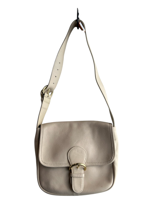 Coach Ivory Leather Gold hardware bucket Adjustable Shoulder Strap Bag Ivory / Medium