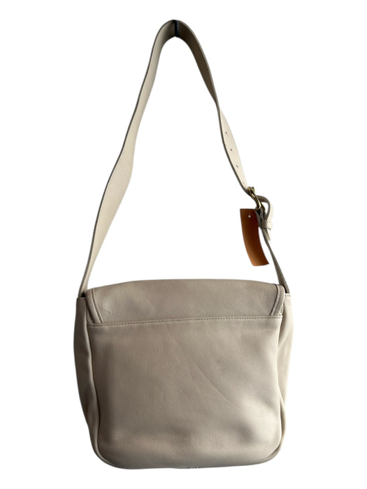 Coach Ivory Leather Gold hardware bucket Adjustable Shoulder Strap Bag Ivory / Medium