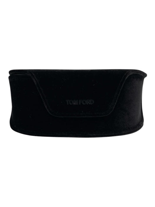 Tom Ford Black Acetate Shield Style Flat Top Oversized UV Protection Sunglasses Black