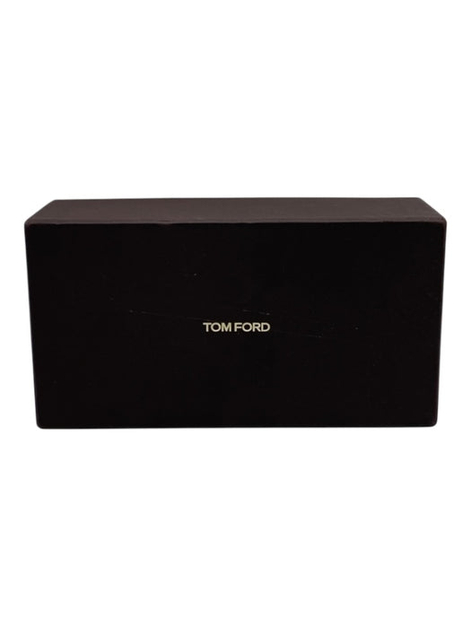 Tom Ford Black Acetate Shield Style Flat Top Oversized UV Protection Sunglasses Black
