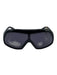 Tom Ford Black Acetate Shield Style Flat Top Oversized UV Protection Sunglasses Black