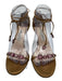 Jimmy Choo Shoe Size 39 Brown & Multi Leather Stiletto Ankle Wrap Strap Pumps Brown & Multi / 39