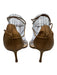 Jimmy Choo Shoe Size 39 Brown & Multi Leather Stiletto Ankle Wrap Strap Pumps Brown & Multi / 39