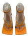 Bottega Veneta Shoe Size 38.5 Orange Leather Square Toe Thong Sandals Orange / 38.5