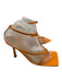 Bottega Veneta Shoe Size 38.5 Orange Leather Square Toe Thong Sandals Orange / 38.5