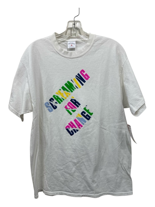 Noah Size M White & Multi Cotton Men's Short Sleeve White & Multi / M