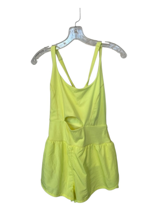 FP Movement Size L Neon Yellow Built in bra Athletic Romper Neon Yellow / L