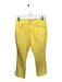Ann Mashburn Size 28 Canary Yellow Cotton Blend High Waist Wide Leg Jeans Canary Yellow / 28