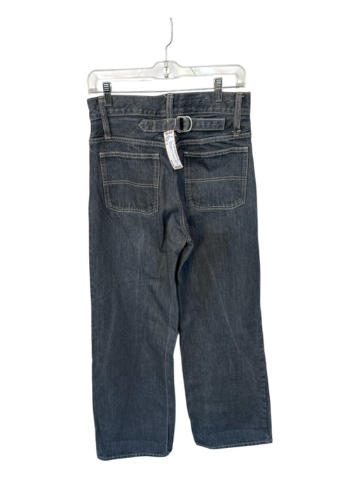 Zara Size 4 Gray Cotton Blend High Waist Wide Leg Jeans Gray / 4