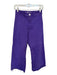 Zara Size 4 Purple Cotton Blend High Waist Wide Leg Pants Purple / 4