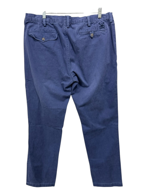 Polo Size 36 Blue Cotton Blend Solid Khakis Men's Pants Blue / 36