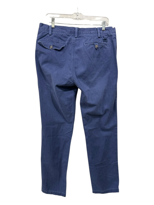 Polo Size 33 Blue Cotton Blend Solid Khakis Men's Pants Blue / 33