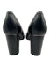 Marc Fisher Shoe Size 9.5 Black Leather Upper Block Heel Pointed Toe Pumps Black / 9.5