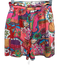 Mille Resort & Travel Size M Pink, Orange, Purple Cotton Paper Bag Waist Shorts Pink, Orange, Purple / M