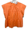 Crosby Size S Orange Cotton Cap Sleeve Tiered Gathered Neck Top Orange / S