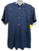 Pomander Place Size S Blue Cotton & Spandex Short Sleeve 1/4 Button Dress Blue / S