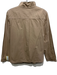 J Crew Size S Beige Cotton Ruffle Mock Collar Buttons Pockets Jacket Beige / S