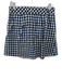 Tuckernuck Size M Blue & White Nylon & Polyester Elastic Waist Gingham Skort Blue & White / M