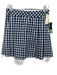 Tuckernuck Size M Blue & White Nylon & Polyester Elastic Waist Gingham Skort Blue & White / M