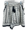Hunter Bell Size M White & Black Cotton & Polyester Abstract Print Fringe Shorts White & Black / M