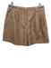 Tuckernuck Size M Light Brown Polyester Zip Fly Pleated Pockets High Rise Shorts Light Brown / M