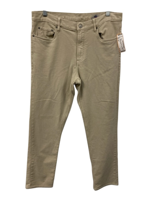 Faherty Size 33 Beige Cotton Blend Solid Khakis Men's Pants Beige / 33