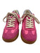 Dolce Vita Shoe Size 8 Pink Leather Upper Scallop Detail Lace Up Sneakers Pink / 8