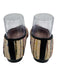 Tuckernuck Shoe Size 8 beige, gold, multi Canvas Metallic Textile Stripe Flats beige, gold, multi / 8