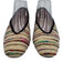Tuckernuck Shoe Size 8 beige, gold, multi Canvas Metallic Textile Stripe Flats beige, gold, multi / 8