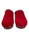 M. Gemi Shoe Size 38.5 Red Suede leather Studded Wood Sole Mule Clogs Red / 38.5