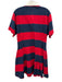 Polo Ralph Lauren Size M Red, Blue, White Cotton Short Sleeve Stripe Dress Red, Blue, White / M