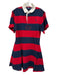 Polo Ralph Lauren Size M Red, Blue, White Cotton Short Sleeve Stripe Dress Red, Blue, White / M